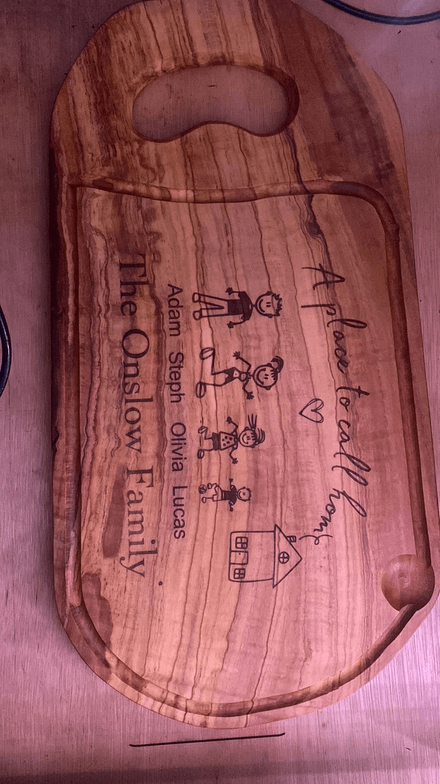 Personalised 17" (~ 43cm) House Warming Steak Board