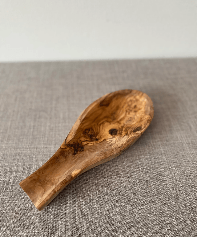 6 piece olive wood utensil set for kitchen