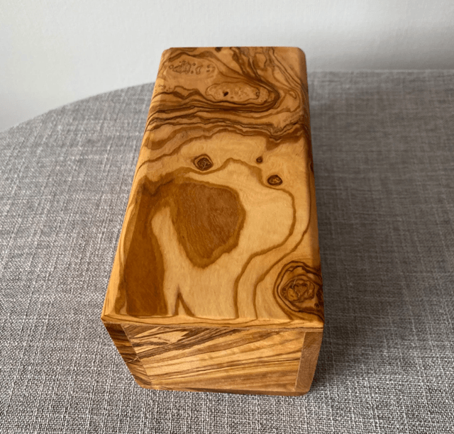 Olive Wood Utensil Holder 