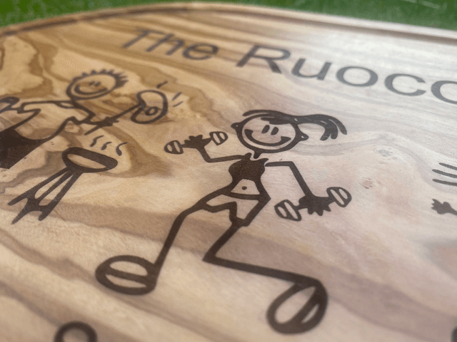 Personalised 17" (~43cm) Family Steak Board