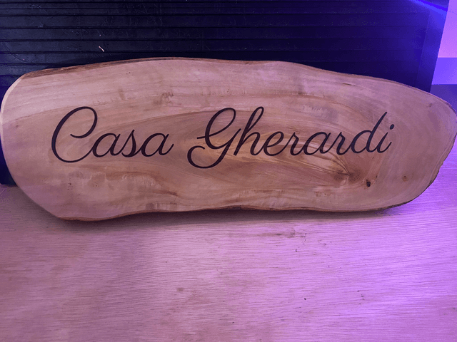 Personalised tree trunk Bespoke Board