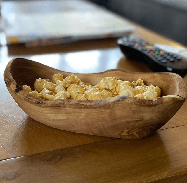 Olive Wood Oval Home Decor serving bowl 